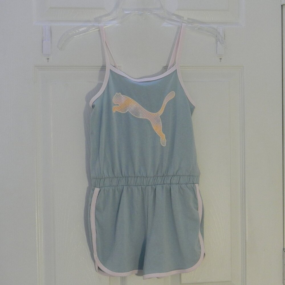 Puma Romper Gils Pastel Pink Turquoise Surf Sleeveless Size Small NWT